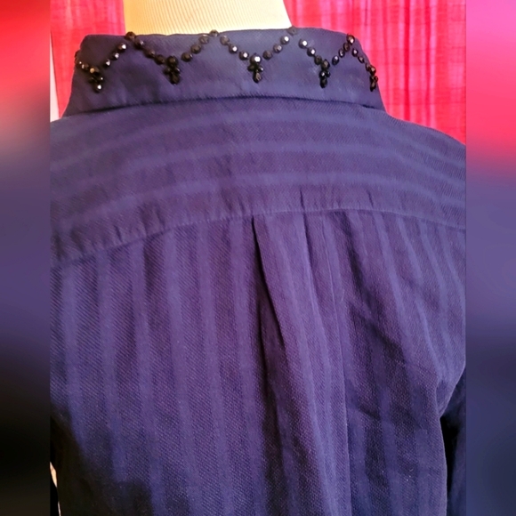 LOFT Navy Softened Shirt - Picture 5 of 8